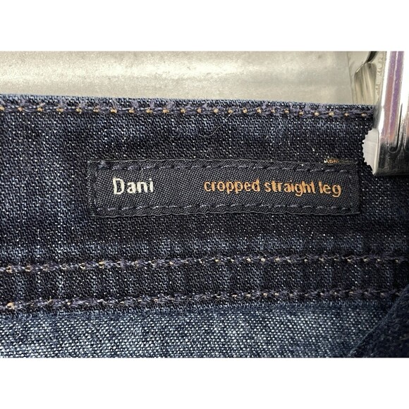 Citizens of Humanity Jeans Womens 30 Blue Dani Cropped Straight Leg Cuffed COH - Picture 9 of 14